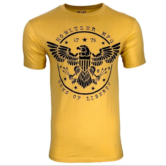 Howitzer Style Men's T-Shirt Liberty Eagles Military Grunt MFG - Picture 2 of 8